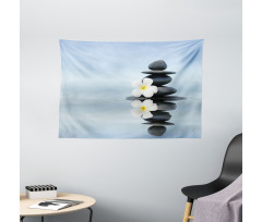 Stones Plumeras Wide Tapestry