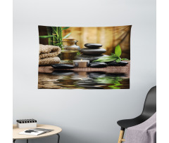 Massage Stones Wide Tapestry