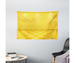 Yellow Lemon Chess Wide Tapestry