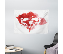 Gothic Skeleton Wide Tapestry