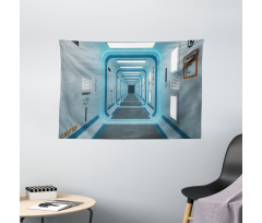 Ufo Galactic Print Wide Tapestry