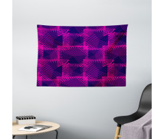 Dark Colored Trippy Wide Tapestry