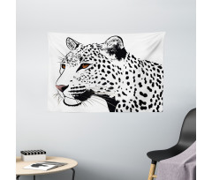 Leopard Big Cat Spots Wide Tapestry
