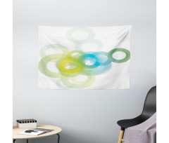 Modern Ombre Circle Wide Tapestry