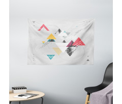 Triangle Geometric Wide Tapestry