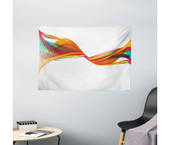 Pixel Details Rainbow Wide Tapestry