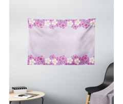 Floral Petals in Spring Wide Tapestry
