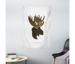 Canadian Deer Head Tapestry