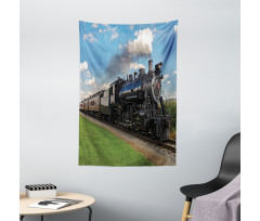 Countryside Train Tapestry