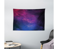 Stardust Space Rainbow Wide Tapestry