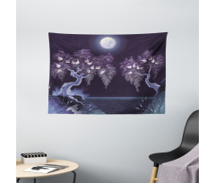 Dramatic Night Wide Tapestry
