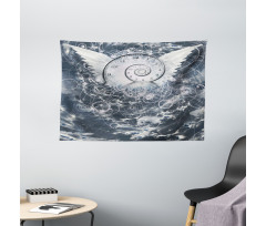 Surreal Cloud Paint Wide Tapestry