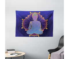 Yoga Ritual Karma Pose Wide Tapestry