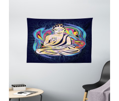 Chakra Yoga Wide Tapestry