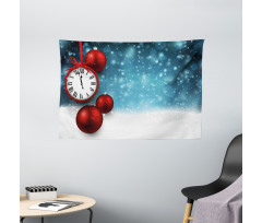Vintage New Year Balls Wide Tapestry