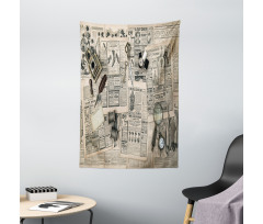 Old Fashion Design Tapestry