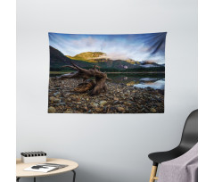 Mountain Lake Skies Wide Tapestry