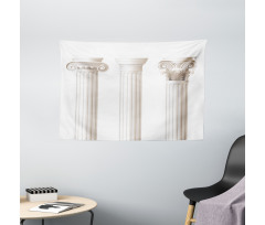 Ionic Doric and Marbles Wide Tapestry