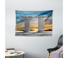 Marble Pillars Wide Tapestry