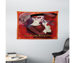 Dead Corpse Girl Wide Tapestry