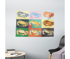 Composition of Crabs Wide Tapestry