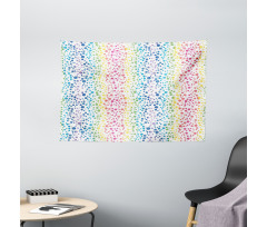 Circles in Wavy Shape Wide Tapestry