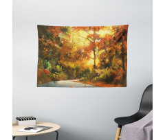 Autmn Leaf Tree Forest Wide Tapestry