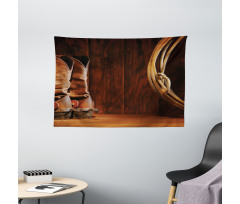 Cowboy Wild Sports Wide Tapestry