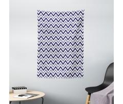 Zig Zag Striped Pattern Tapestry