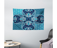 Floral Paisley Bohemic Wide Tapestry