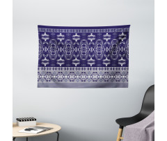 Floral Horizontal Wide Tapestry