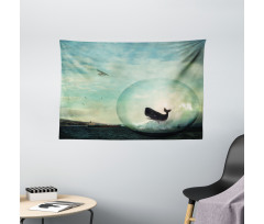 Whales and Pollution Wide Tapestry