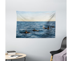 Whales in SeOcean Wide Tapestry