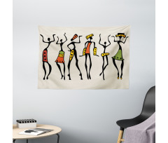Clan Dancer Ethnic Wide Tapestry