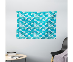 Half Circles Triangle Wide Tapestry