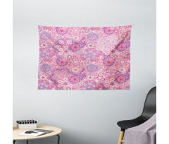 Flower Folklore Wide Tapestry