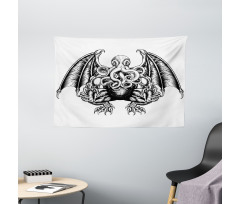 Cosmic Evil Monster Wide Tapestry