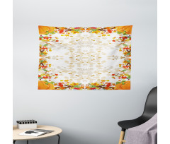 Maple Leaf Woods Wide Tapestry