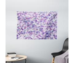 Purple Retro Wide Tapestry