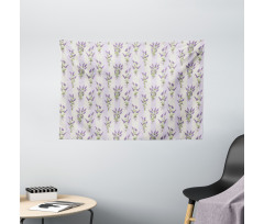 Stripes and Flowers Wide Tapestry