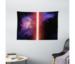 Space Theme Wide Tapestry