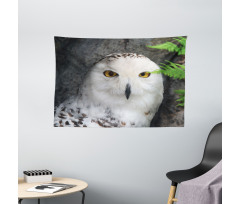 Magician Pet White Owl Wide Tapestry