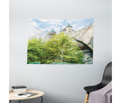 Witchcraft Castle Japan Wide Tapestry
