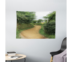 Elf Path in Woods Wide Tapestry