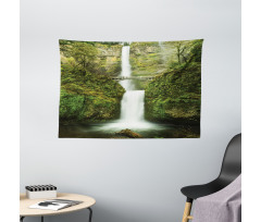 Waterfall Oregon Bridge Wide Tapestry