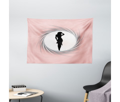 Hot Lady Pastel Wide Tapestry