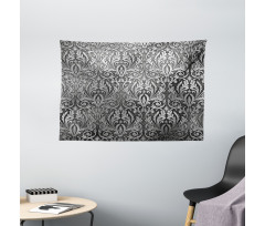 Classic Floral Ornament Wide Tapestry