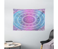 Mandala Pattern Wide Tapestry