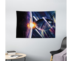 Planet Earth Stardust Wide Tapestry