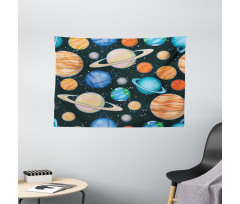 Galaxy Space Art Solar Wide Tapestry